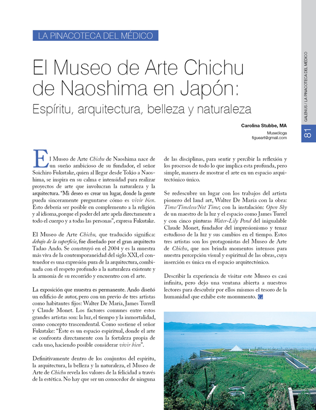 Pinacoteca del médico: El Museo de Arte Chichu de Naoshima 