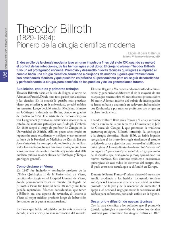 Historia: Theodor Billroth 