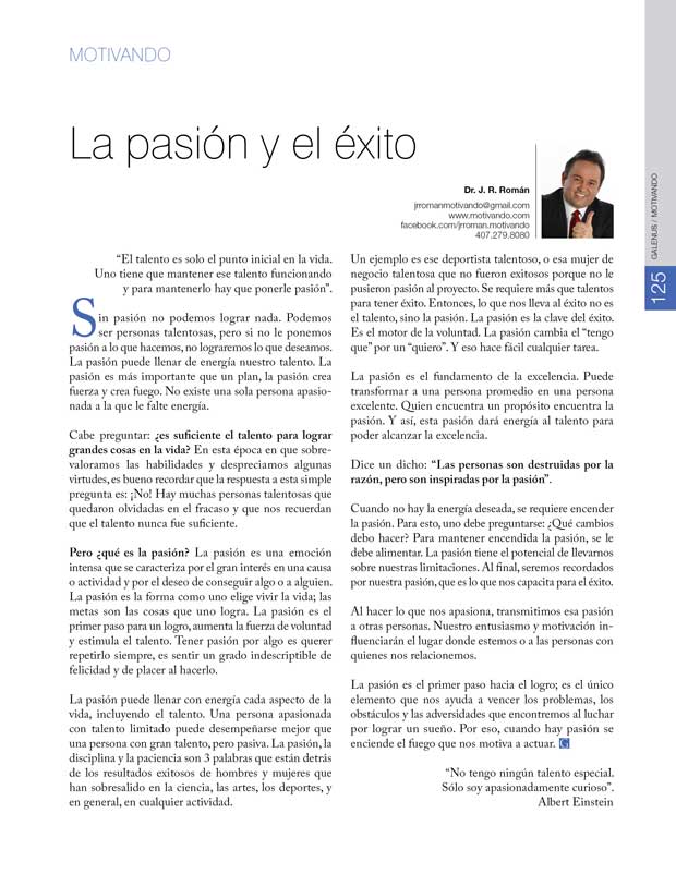 Motivando: La pasión y el éxito 
