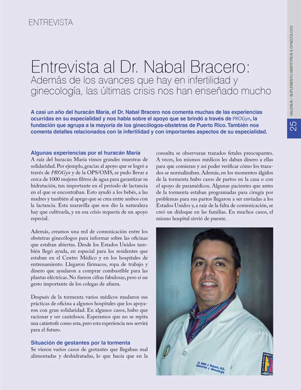 Entrevista al Dr. Nabal Bracero 