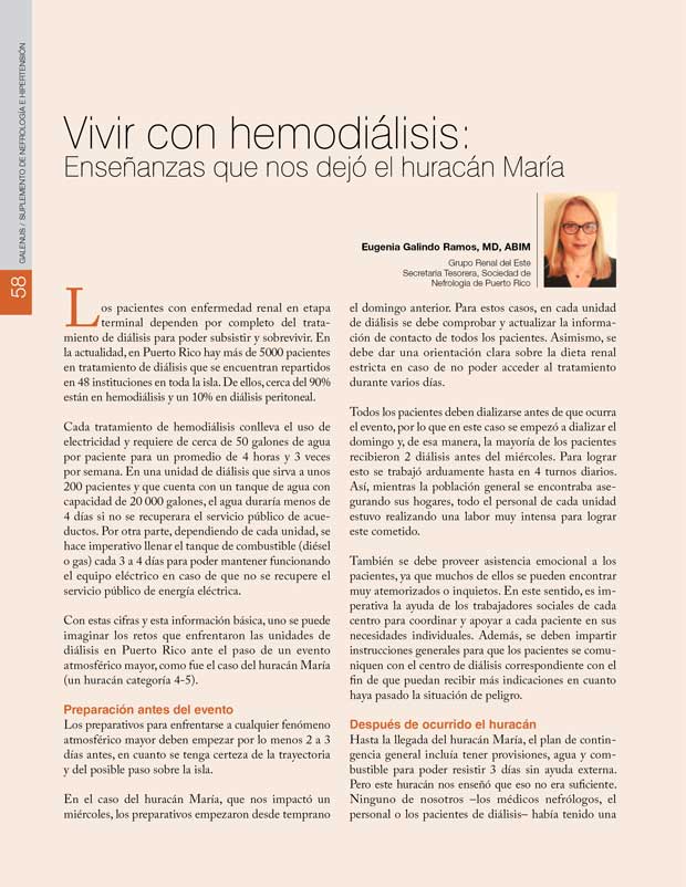 Vivir con hemodiálisis 