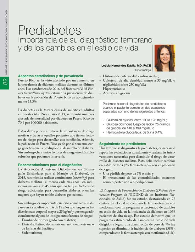 Prediabetes: Importancia de su diagnóstico temprano 
