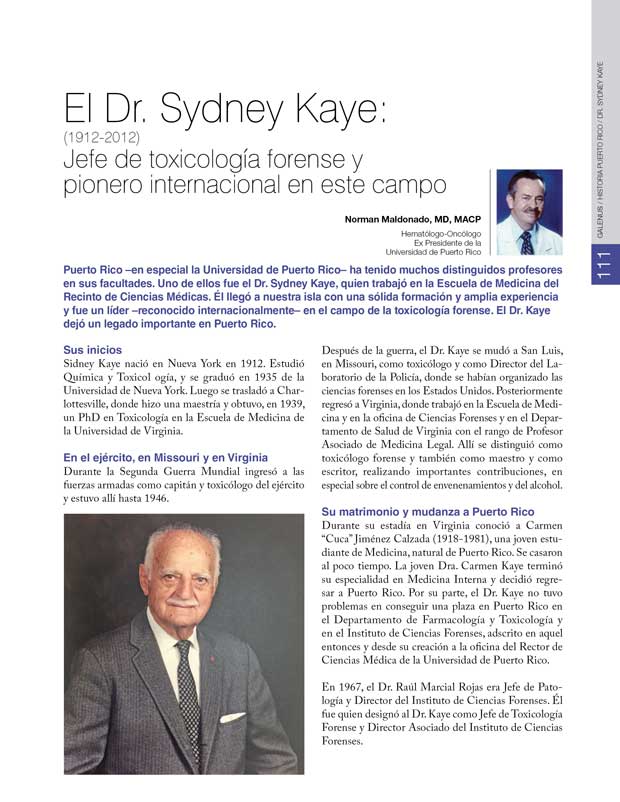 Historia: El Dr. Sydney Kaye 