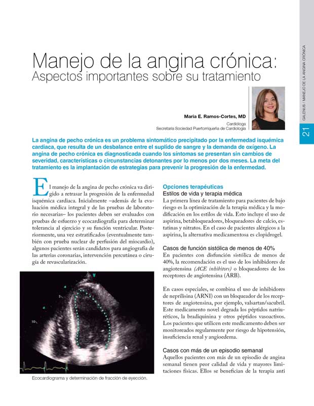 Manejo de la angina crónica 