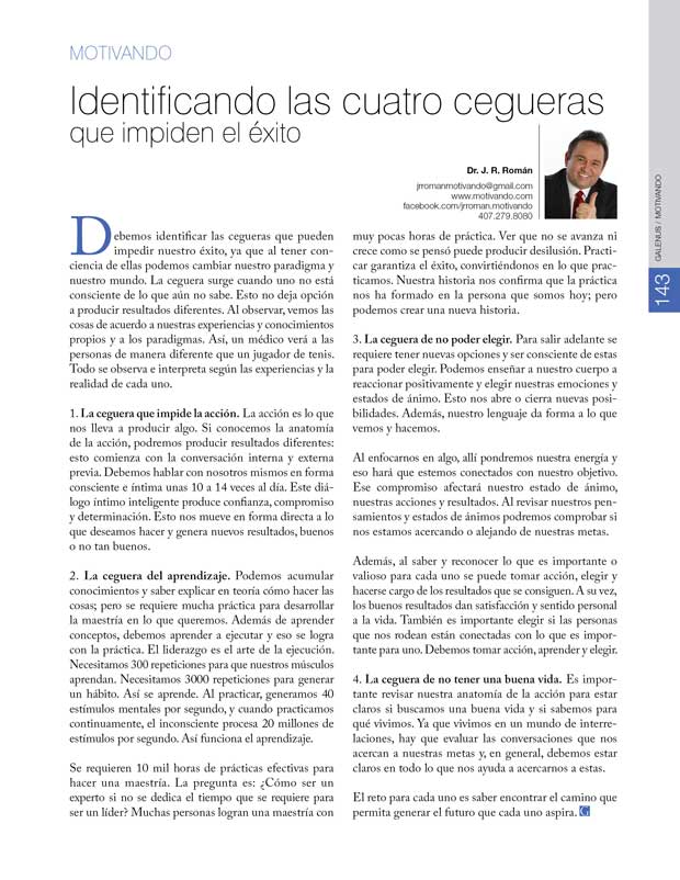 Motivando: Identificando las cuatro cegueras 