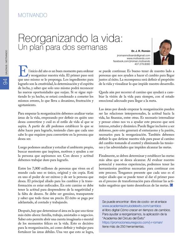 Motivando: Reorganizando la vida 