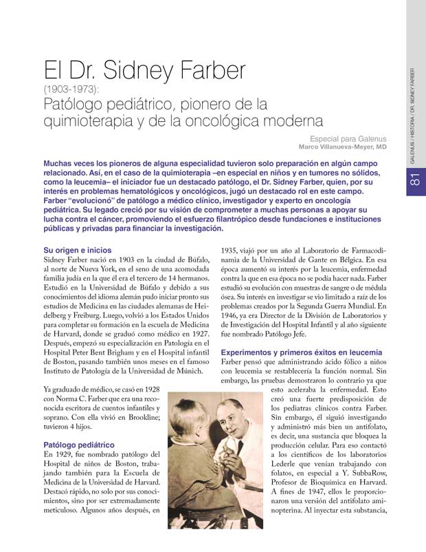 Historia: Dr. Sidney Farber 