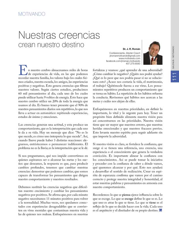 Motivando: Nuestras creencias 