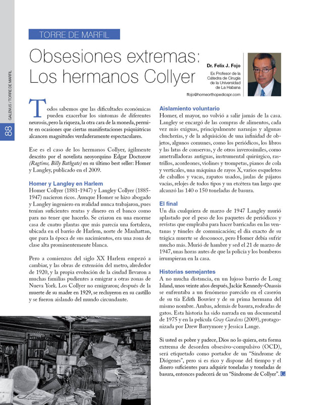 Torre de marfil: Obsesiones extremas: Los hermanos Collyer 
