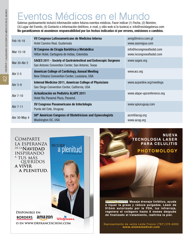 Calendario de Eventos Médicos en el Mundo 