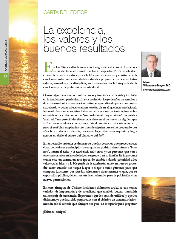 La excelencia, los valores y los buenos resultados
