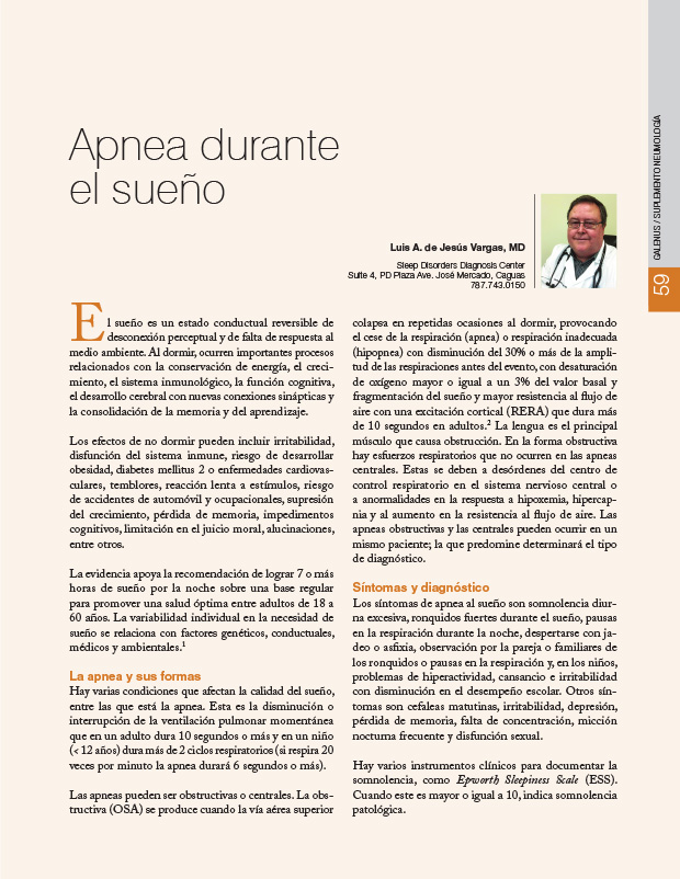 Apnea durante el sueño