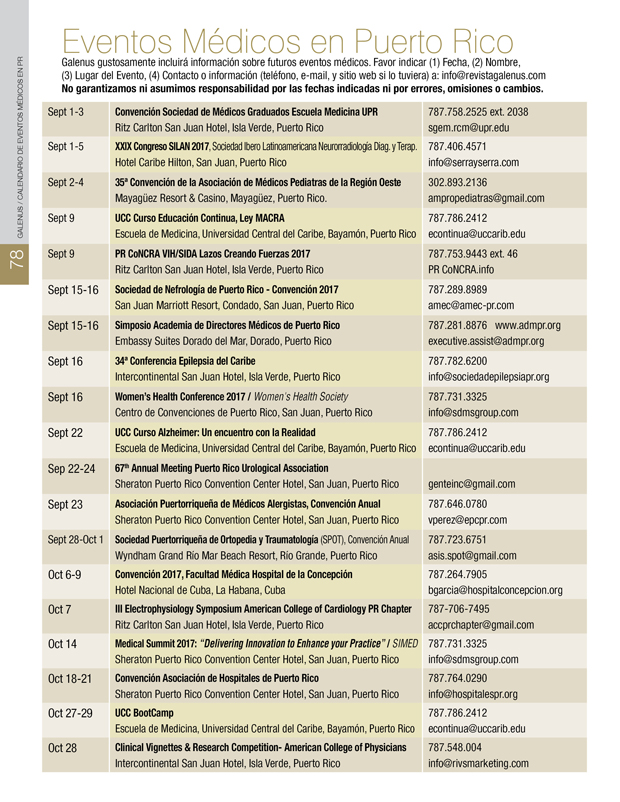 Eventos Médicos en Puerto Rico